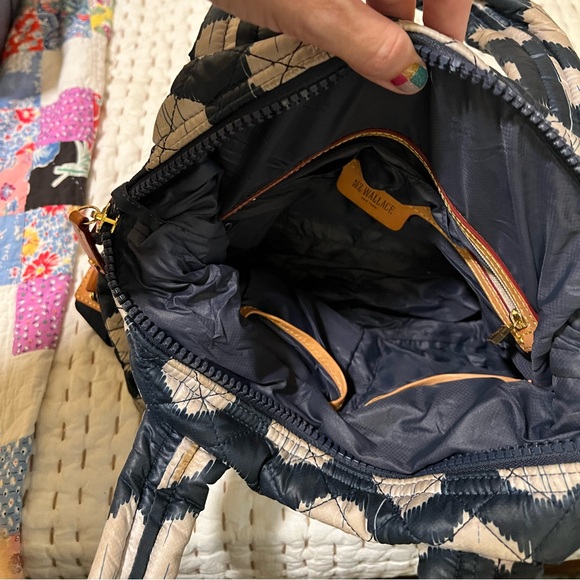 MZ Wallace Navy Black Colorblock Medium Sutton Crossbody Bag - Picture 3 of 3